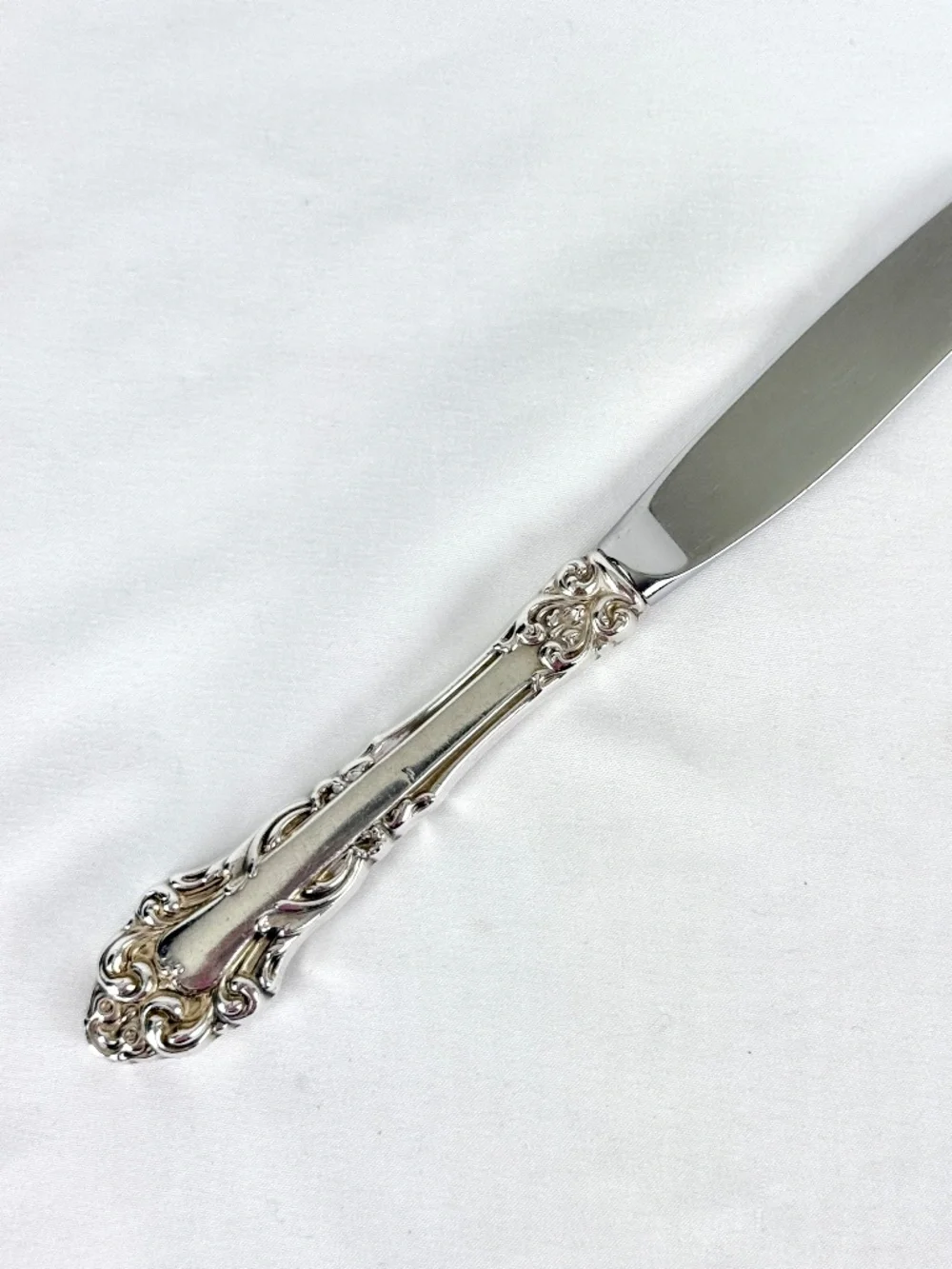 Vintage Grand Renaissance Sterling Silver Dinner Knife 9 inch Reed and Barton